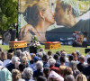 Ben et Annie Vautier sont morts à moins de 24 heures d'intervalle. 
Hommage public à Annie et Ben Vautier sur la promenade du Paillon à Nice, France, 13 juin 2024. Photo by Shootpix/ABACAPRESS.COM