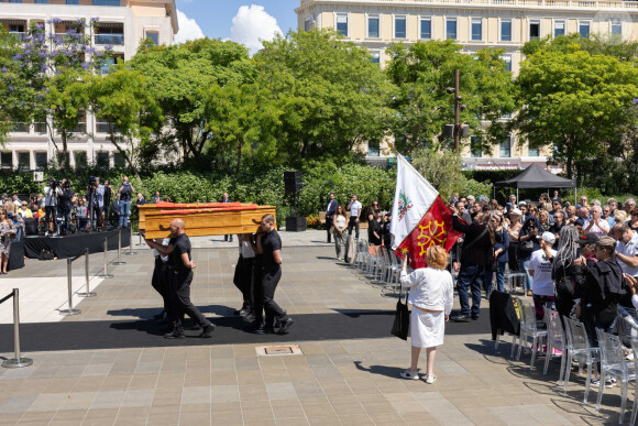 Hommage public à Annie et Ben Vautier sur la promenade du Paillon à Nice, France, 13 juin 2024.  Photo by Shootpix/ABACAPRESS.COM