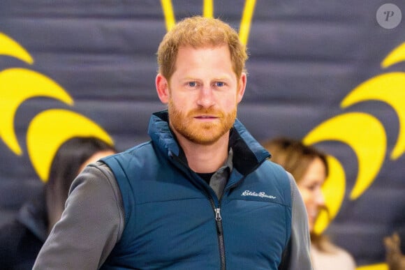 Une situation qui pousserait le prince Harry à retourner à Londres ? 
Le prince Harry, duc de Sussex et Meghan Markle, duchesse de Sussex, se joignent participent à un entraînement de curling aux Invictus Games Vancouver Whistler 2025, au Hillcrest Community Centre, Vancouver, Colombie-Britannique, Canada, le 16 février 2024.