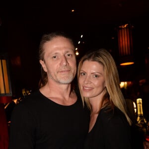 Emmanuel Petit et sa femme Maria - A l'occasion des 20 ans de la victoire de l'équipe de France, les bleus 98 se sont rendus à un dîner organisé au Buddha Bar avec tous les joueurs et leur famille le 11 juin 2018. © Rachid Bellak/Bestimage 