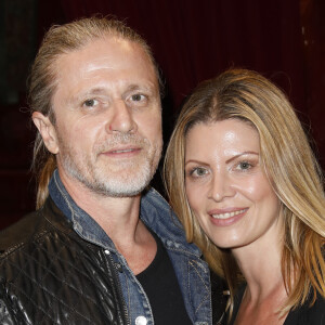 Emmanuel Petit et sa femme Maria - Dîner de l'équipe de France 98 au Buddha-Bar à Paris à l'occasion des 20 ans de la victoire de l'équipe de France, le 11 juin 2018. © Marc Ausset-Lacroix/Bestimage 