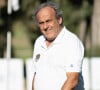 Après une longue carrière en tant que joueur et dans les instances administratives du football, Michel Platini coule des jours heureux.
Michel Platini - Les légendes du football et du rugby participent au tournoi "Manville Legends Cup" (6 - 7 octobre 2022) sur le Golf du Domaine de Manville aux Baux-de-Provence. © Stéphanie Gouiran / Panoramic / Bestimage 