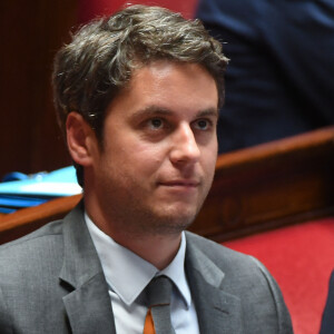 Gabriel Attal, premier ministre - Séance de questions au gouvernement à l'Assemblée Nationale à Paris le 28 mai 2024. © Lionel Urman / Bestimage  