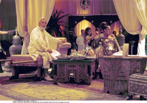 "CELINE DION" "RENE ANGELIL" ONT REITERE LEURS VOEUX DE MARIAGE LORS D'UNE FETE DE STYLE ARABE A LAS VEGAS "PLEIN PIED" 