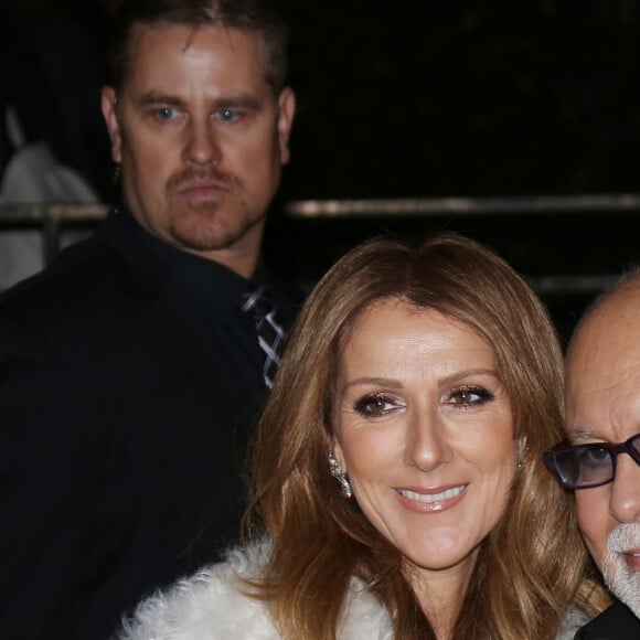 Celine Dion et son mari René Angelil arrivent à l'enregistrement de l'emission "Vivement dimanche" au studio Gabriel à Paris, le 13 novembre 2013