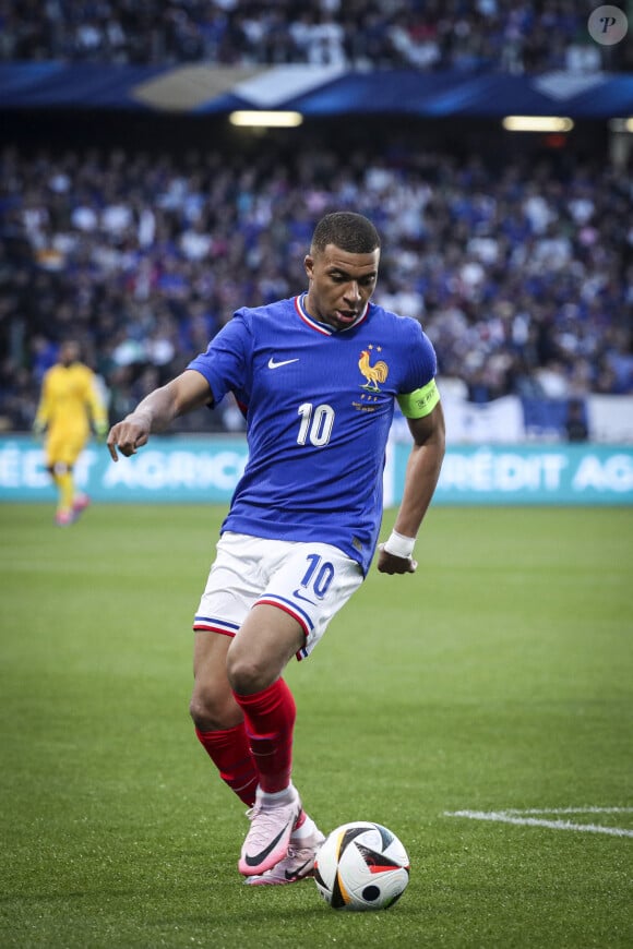 Kylian Mbappé - L'équipe de France s'est imposée face au Luxembourg (3-0) lors du premier match de préparation à l'Euro au stade Saint-Symphorien, à Metz le 5 juin 2024. 