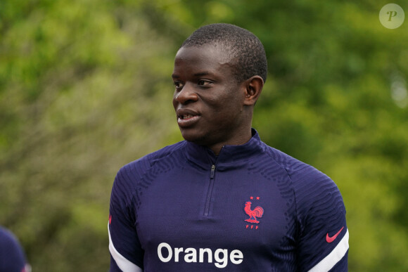 N'Golo Kante - Entrainement de l'Equipe de France A au Centre National du Football, à Clairefontaine-en-Yvelines, le 29 mai 2022. 