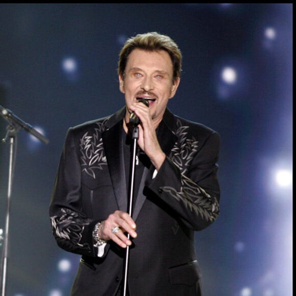 Johnny Hallyday et David aux Victoires de la musique en 2009.