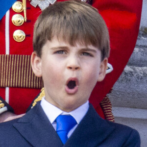 Le prince Louis de Galles - Les membres de la famille royale britannique au balcon du Palais de Buckingham lors de la parade militaire "Trooping the Colour" à Londres, Royaume Uni, le 15 juin 2024. © Ian Vogler/MirrorPix/Bestimage 