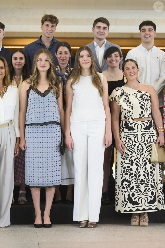 La princesse Leonor d'Espagne, l'infante Sofia - La famille Royale d'Espagne célèbre les dix ans de règne de Felipe VI à Madrid le 19 juin 2024. © Jack Abuin/ZUMA Press Wire / Bestimage 