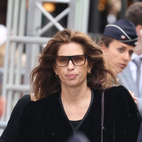 Maïwenn Le Besco - Arrivées des célébrités aux obsèques de Jane Birkin en l'église Saint-Roch à Paris. Le 24 juillet 2023 © Jacovides-KD Niko / Bestimage 