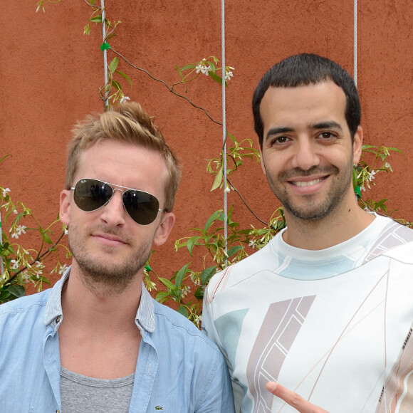 Sa recette gagnante comporte souvent la présence de ses anciens complices de la Bande à Fifi.Philippe Lacheau et Tarek Boudali s'arrêtent au Village, le quartier VIP des Internationaux de France de tennis 2014 à Roland Garros à Paris, France, le 2 juin 2014, Photo de Nicolas Briquet/ABACAPRESS.COM