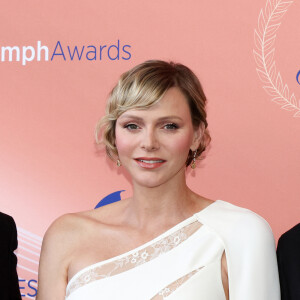 La princesse Charlene de Monaco - La famille princière au photocall et cérémonie de clôture de la 63ème édition du Festival de Télévision de Monte-Carlo (63rd Golden Nymph) au Grimaldi Forum à Monaco le 18 juin 2024. © Claudia Albuquerque / Bestimage 