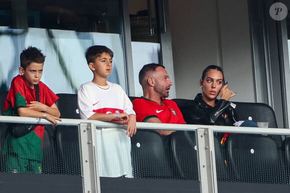 Georgina Rodriguez dans les tribunes du match Turquie Vs Portugal (0-3) à l'Euro 2024 de football à Dortmund le 22 juin 202