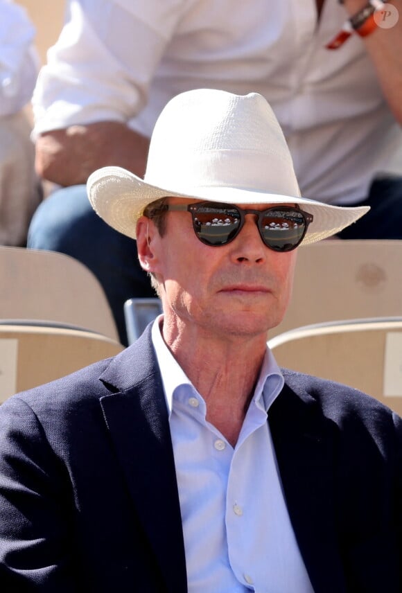 Le grand duc Henri de Luxembourg - Célébrités dans les tribunes de la finale homme des Internationaux de France de tennis de Roland Garros. © Jacovides-Moreau/Bestimage