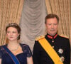 Et laisser le trône à son fils Guillaume. 
Le prince Guillaume, la princesse Alexandra, le grand-duc Henri de Luxembourg et la comtesse Stéphanie de Lannoy, grande-duchesse héritière de Luxembourg (enceinte) - Le grand-duc Henri de Luxembourg, la princesse Alexandra, le prince Guillaume et la comtesse Stéphanie de Lannoy, grande-duchesse héritière de Luxembourg (enceinte) , assistent à la réception du Nouvel an au Palais grand-ducal à Luxembourg, le 16 janvier 2020.