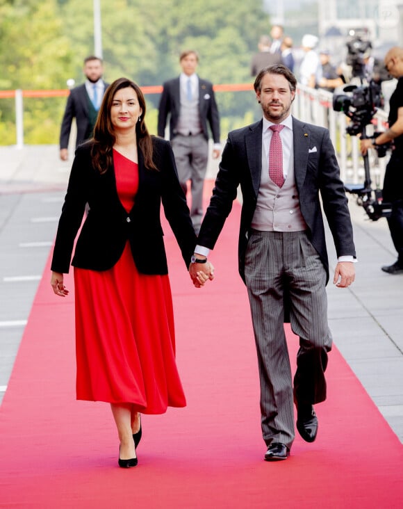 Le prince Félix de Luxembourg et La princesse Claire de Luxembourg - La famille royale du Luxembourg célèbre la fête nationale à Luxembourg, le 23 juin 2023. 