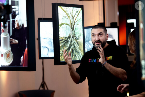 Exclusif - Ibrahim Maalouf lors de l'enregistrement de l'émission "Inoubliables, nos chers grands-parents", présentée par N.Lévy et diffusée le 25 juin sur Canal+, au Studio Harcourt à Paris. Le 17 février 2024 © Dominique Jacovides / Bestimage