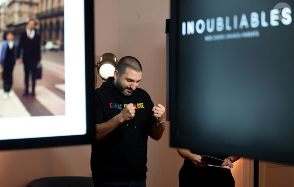 Exclusif - Ibrahim Maalouf lors de l'enregistrement de l'émission "Inoubliables, nos chers grands-parents", présentée par N.Lévy et diffusée le 25 juin sur Canal+, au Studio Harcourt à Paris. Le 17 février 2024 © Dominique Jacovides / Bestimage