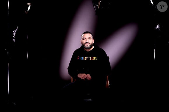 Exclusif - Ibrahim Maalouf lors de l'enregistrement de l'émission "Inoubliables, nos chers grands-parents", présentée par N.Lévy et diffusée le 25 juin sur Canal+, au Studio Harcourt à Paris. Le 17 février 2024 © Dominique Jacovides / Bestimage