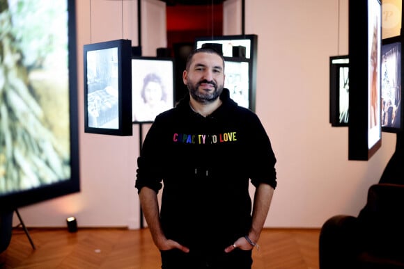 Exclusif - Ibrahim Maalouf lors de l'enregistrement de l'émission "Inoubliables, nos chers grands-parents", présentée par N.Lévy et diffusée le 25 juin sur Canal+, au Studio Harcourt à Paris. Le 17 février 2024 © Dominique Jacovides / Bestimage