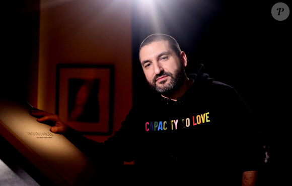 Exclusif - Ibrahim Maalouf lors de l'enregistrement de l'émission "Inoubliables, nos chers grands-parents", présentée par N.Lévy et diffusée le 25 juin sur Canal+, au Studio Harcourt à Paris. Le 17 février 2024 © Dominique Jacovides / Bestimage