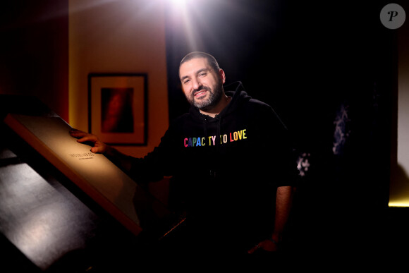 Exclusif - Ibrahim Maalouf lors de l'enregistrement de l'émission "Inoubliables, nos chers grands-parents", présentée par N.Lévy et diffusée le 25 juin sur Canal+, au Studio Harcourt à Paris. Le 17 février 2024 © Dominique Jacovides / Bestimage