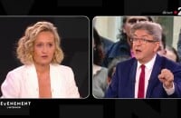 Jean-Luc Mélenchon s'agace face à Caroline Roux