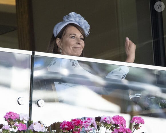 Carole Middleton - La famille royale d'Angleterre aux courses hippiques "Royal Ascot 2024" à Ascot. Le 19 juin 2024