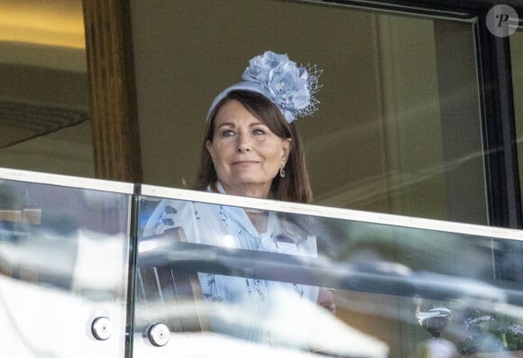 Carole Middleton - La famille royale d'Angleterre aux courses hippiques "Royal Ascot 2024" à Ascot. Le 19 juin 2024