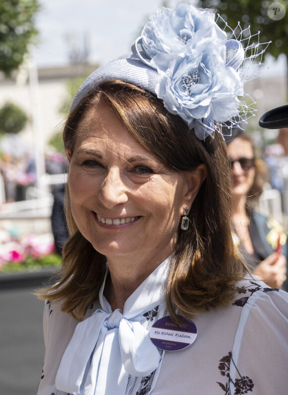 Carole Middleton - La famille royale d'Angleterre aux courses hippiques "Royal Ascot 2024" à Ascot. Le 19 juin 2024