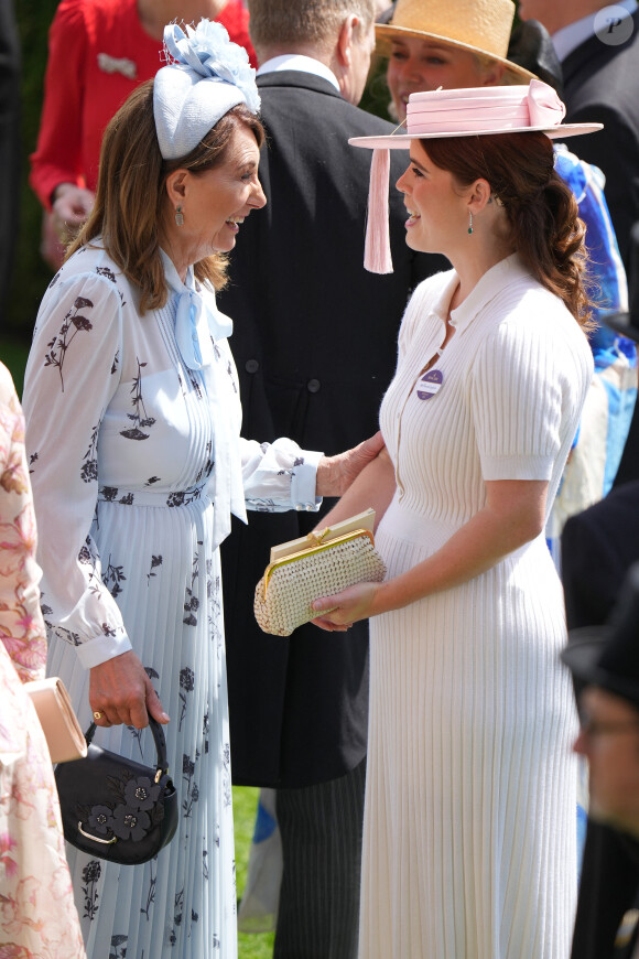 Carole Middleton, la princesse Eugenie d'York - La famille royale d'Angleterre aux courses hippiques "Royal Ascot 2024" à Ascot. Le 19 juin 2024 © Julien Burton / Bestimage 