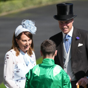 Le prince William de Galles, Carole Middleton - La famille royale d'Angleterre aux courses hippiques "Royal Ascot 2024" à Ascot. Le 19 juin 2024 © Julien Burton / Bestimage 