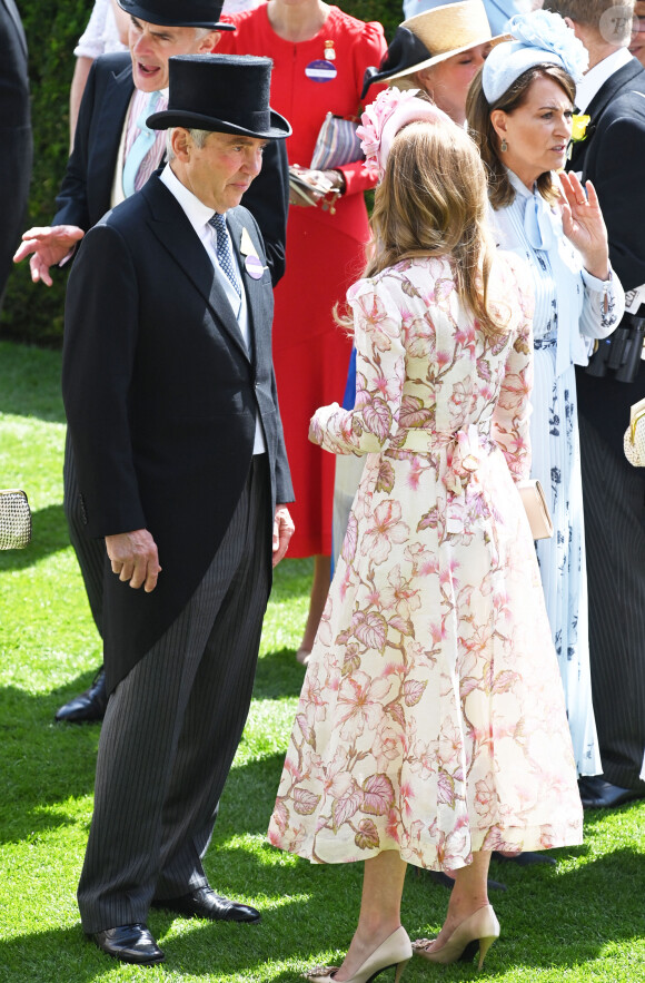 Michael Middleton, La princesse Beatrice d'York et Carole Middleton - Les célébrités et les membres de la famille royale d'Angleterre assistent au second jour de la course hippique Royal Ascot , le 19 juin 2024. 