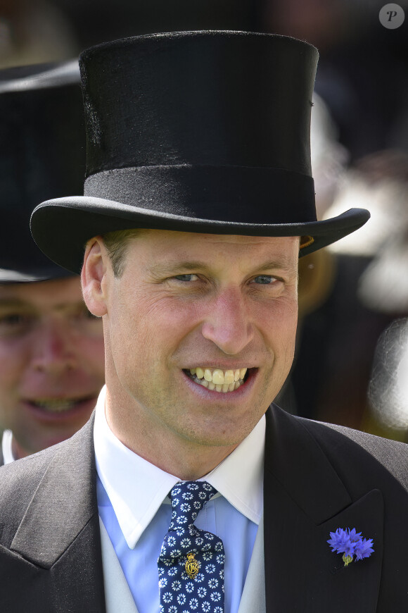 Le prince William de Galles - La famille royale d'Angleterre aux courses hippiques "Royal Ascot " à Ascot. © Cover Images / Zuma Press / Bestimage