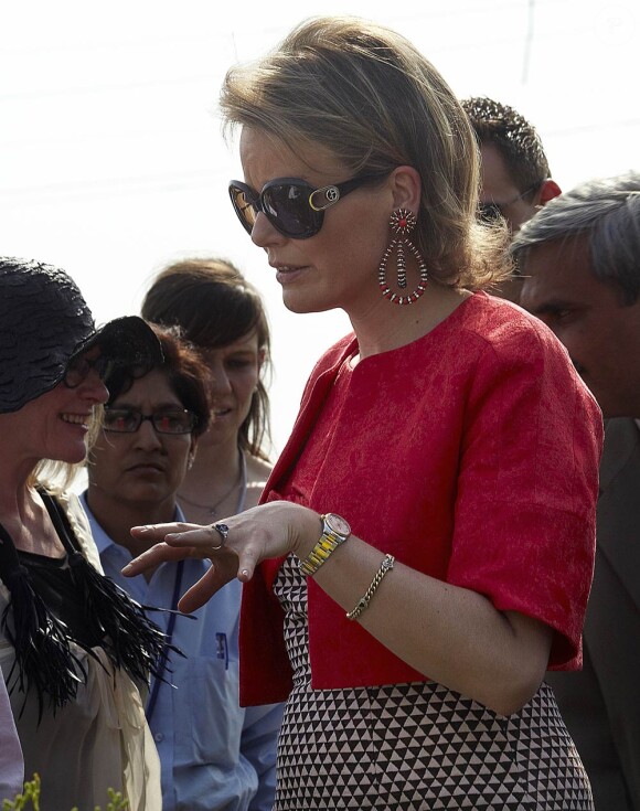 Philippe et Mathilde de Belgique ont entamé samedi 20 mars 2010 une visite de 7 jours en Inde...