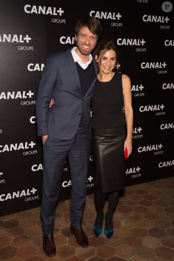 Antoine Genton et Alice Darfeuille - Soirée des animateurs du Groupe Canal+ au Manko à Paris. Le 3 février 2016.