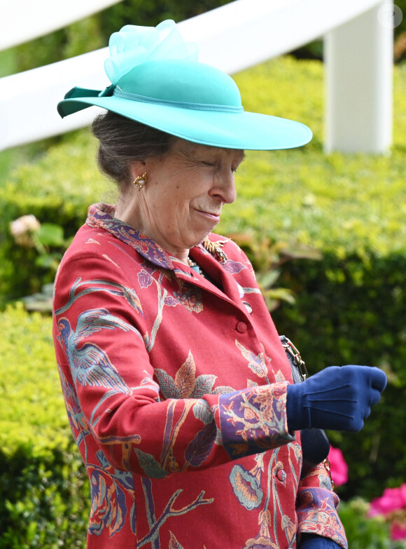 La princesse Anne - La famille royale d'Angleterre aux courses hippiques "Royal Ascot 2024" à Ascot. Le 18 juin 2024 © Justin Goff / Bestimage 