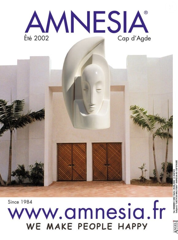 Brochure sur l'Amnesia, club du Cap d'Agde