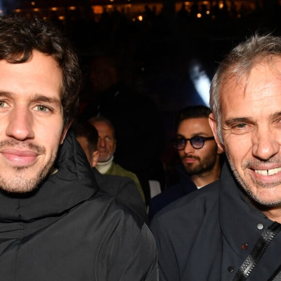 Victor et Paul Belmondo - Le boxeur français T.Yoka s'incline face au belge R.Merhy à Roland-Garros le 9 décembre 2023 © Veeren / Bestimage 