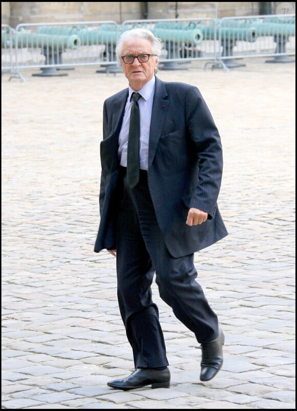 Roland Dumas - Obsèques de Pierre Messmer aux Invalides à Paris.