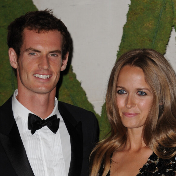 Andy Murray et sa compagne Kim Sears - Diner des champions du tournoi de Wimbledon a Londres le 7 juillet 2013.