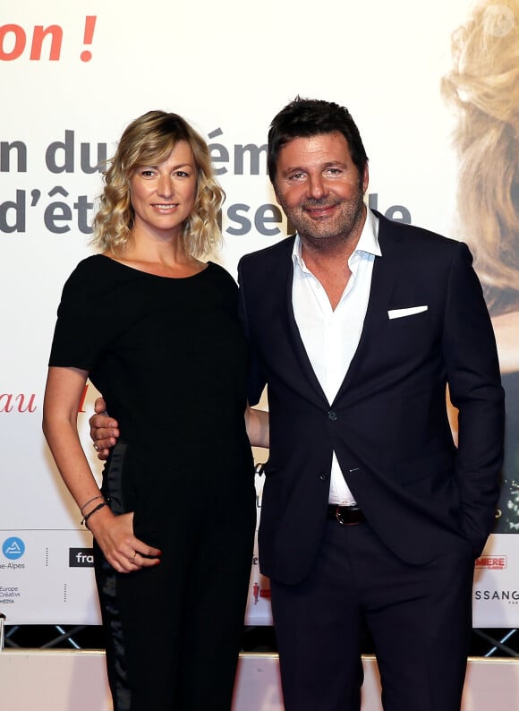 Philippe Lellouche et sa compagne Vanessa Boisjean au photocall de la cérémonie d'ouverture de la 10ème édition du Festival Lumière à Lyon, France, le 13 octobre 2018. © Dominique Jacovides/Bestimage 