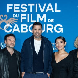 Les membres du jury Mentissa, Laetitia Eido, Johann Dionnet, le président du jury Samir Guesmi, les membres du jury Kiara Carriere, Fadette Drouard et Artus assistant au photocall du jury des courts métrages dans le cadre du 38e Festival du film de Cabourg, le 13 juin 2024. Aurore Maréchal/ABACAPRESS.COM