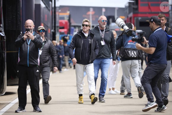 Brad Pitt au Grand Prix de Grande-Bretagne à Silverstone. Photo by Ricardo Larreina/Imago/ABACAPRESS.COM