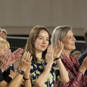 Matthias Breschan (CEO Longines), Alexandra de Hanovre, la princesse Caroline de Hanovre, Jan Tops - Jumping international Monte Carlo, Longines Global Champions Tour à Monaco le 6 juillet 2024. © Claudia Albuquerque/Bestimage 