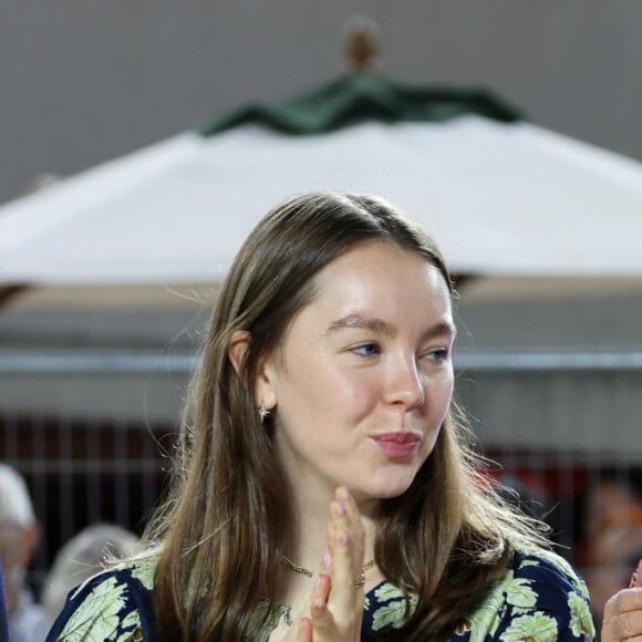 Matthias Breschan (CEO Longines), Alexandra de Hanovre, la princesse Caroline de Hanovre - Jumping international Monte Carlo, Longines Global Champions Tour à Monaco le 6 juillet 2024. © Claudia Albuquerque/Bestimage 