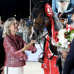 La princesse Caroline de Hanovre, Inès Joly s'offre sa première victoire en Grand Prix 5 à Monaco - Jumping international Monte Carlo, Longines Global Champions Tour à Monaco le 6 juillet 2024. © Claudia Albuquerque/Bestimage 