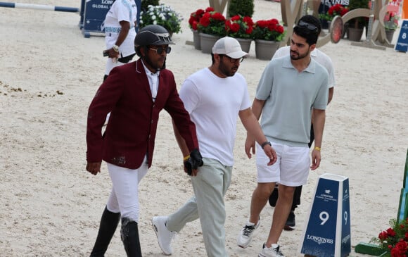 Le cavalier qatarien Bassem Hassan Mohammed - Jumping international Monte Carlo, Longines Global Champions Tour à Monaco le 6 juillet 2024. © Claudia Albuquerque/Bestimage 