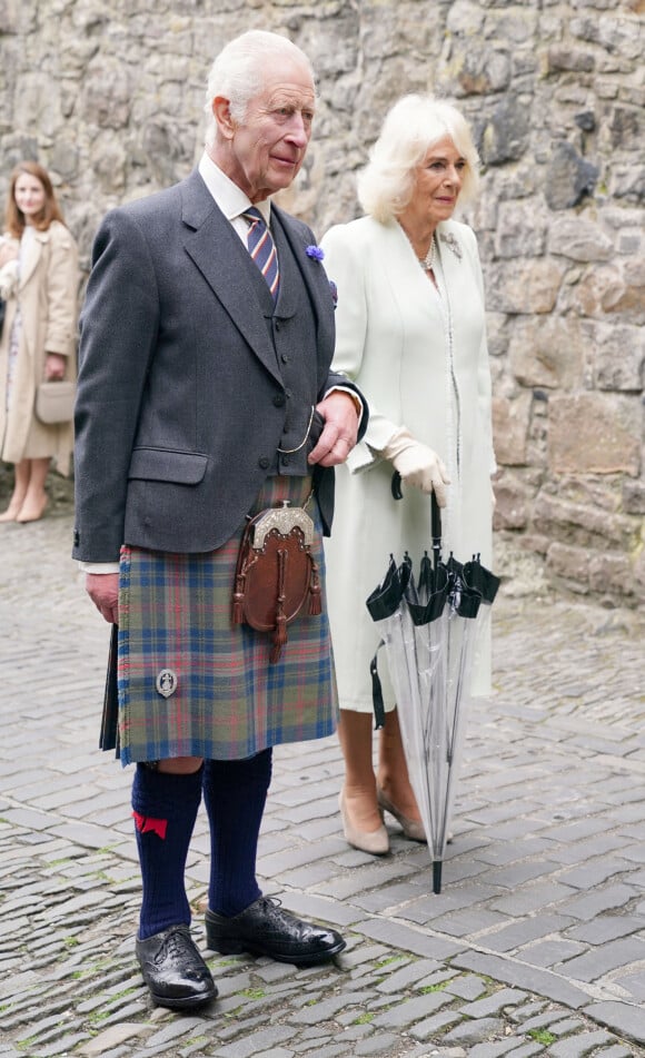 Le roi Charles III et la reine consort Camilla assistent à une célébration au château d'Édimbourg pour marquer le 900e anniversaire de la ville d'Édimbourg, en Écosse le 3 juillet 2024 © Alpha Press / Bestimage 